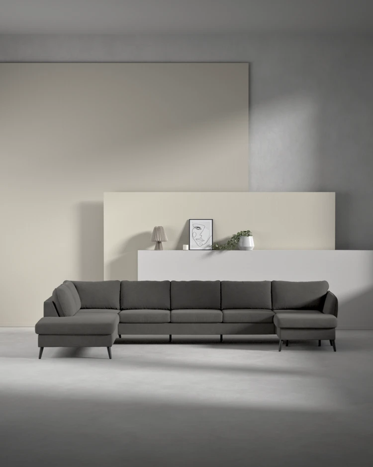 County - 4-sits soffa med divan vänster och schäslong höger - inspiration