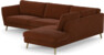 Madison Lux - 3-sits soffa med divan höger - Orange