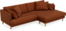 Harper - 4-sits med schäslong XL höger - Orange