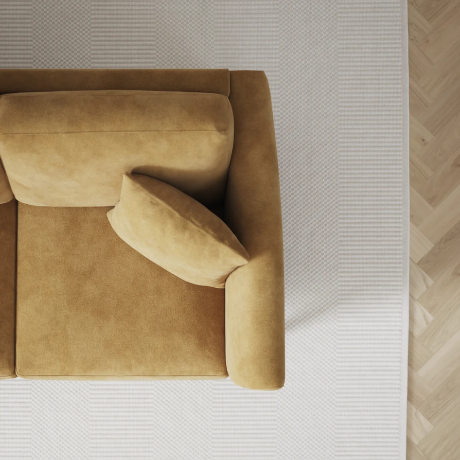 Eden - 2,5-sits soffa - Gul