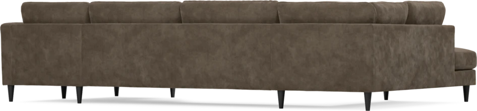 Bridge - 3-sits soffa med divan vänster och schäslong höger - Brun
