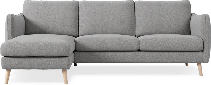 Madison Lux - 2-sits soffa med schäslong vänster - Grå