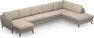 County - 4-sits soffa med schäslong vänster och divan höger - Beige