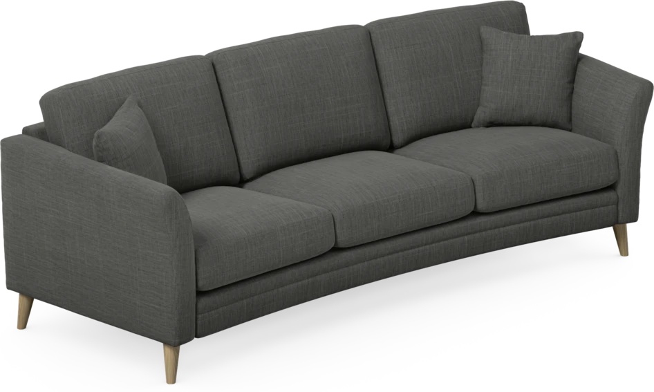 Eden - 3-sits soffa svängd - Grå