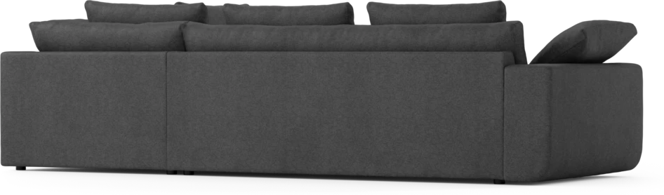 Amie - 3-sits med divan höger - Svart