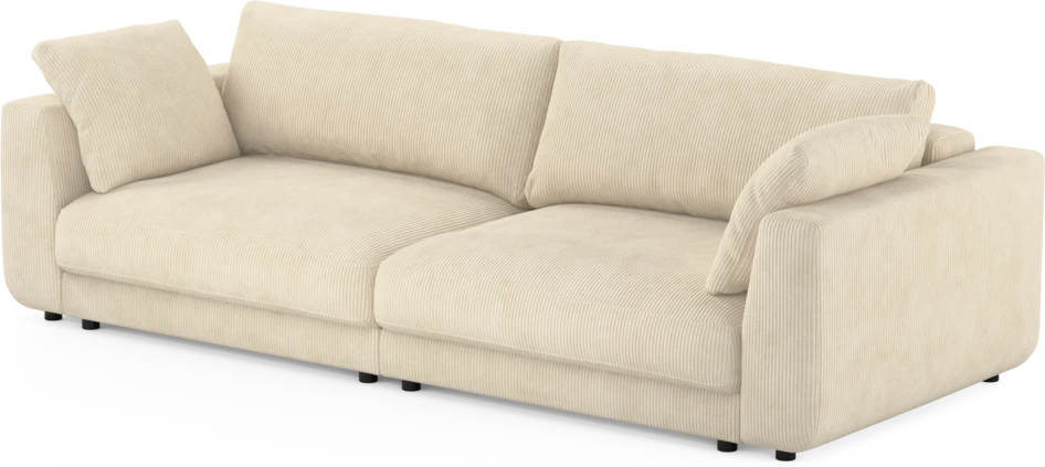 Amie - Bäddsoffa 4-sits - Vit