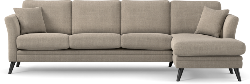 Eden - 3-sits soffa med schäslong - Beige