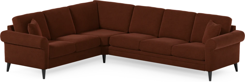 Eden - Hörnsoffa, 2+3-sits - Orange