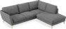 Madison Lux - 2-sits soffa med divan höger - Vit