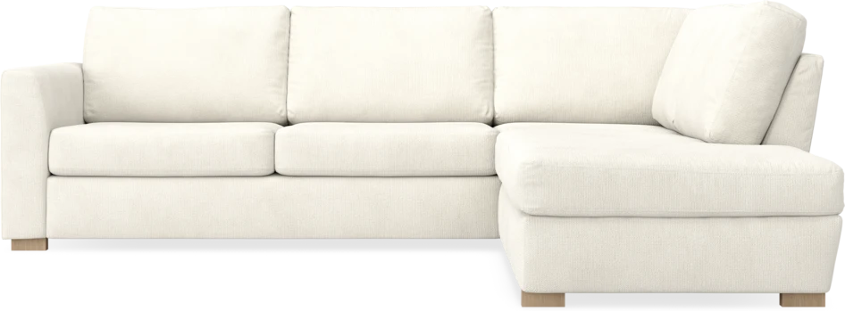 Friday - 2,5-sits soffa med divan höger - Vit