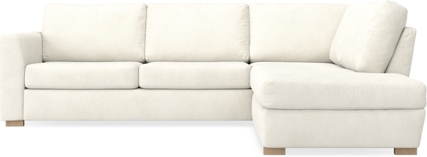 Friday - 2,5-sits soffa med divan höger - Vit