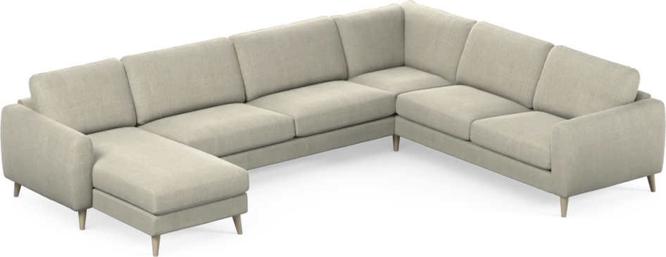 Bridge - Hörnsoffa, 3+2-sits med schäslong vänster - Beige