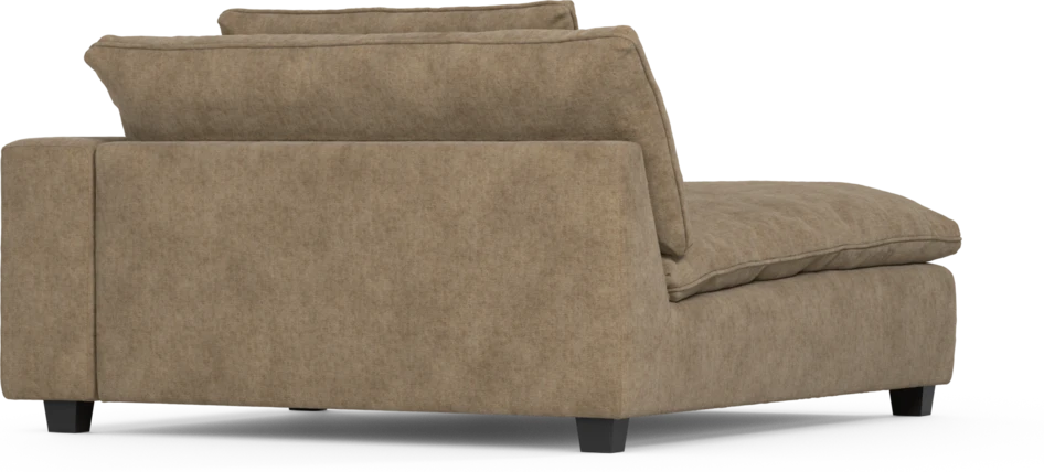 Bellora - Schäslong XL med armstöd höger - Brun