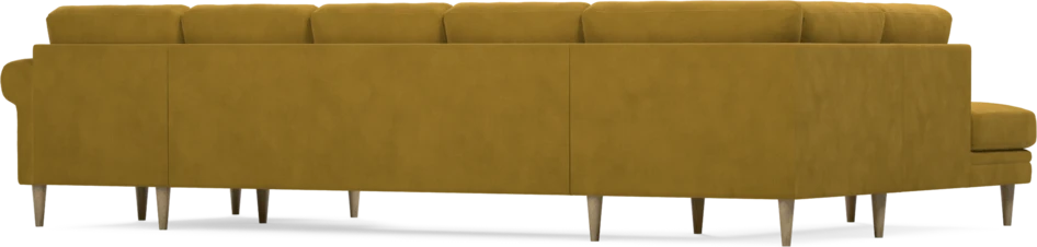 Eden - 3-sits soffa med divan vänster och schäslong höger - Gul