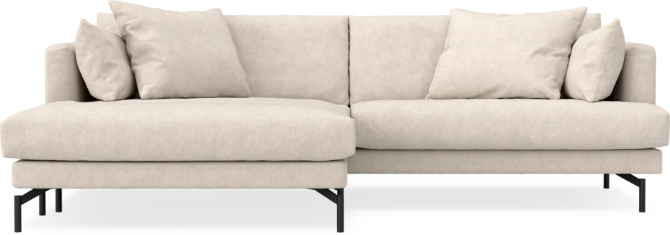 Harper - 4-sits med schäslong XL vänster - Vit