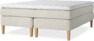 Delux Sense - Kontinentalsäng, dubbelsäng med bäddmadrass - Beige