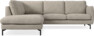 Madison Lux - 2-sits soffa med divan vänster - Vit