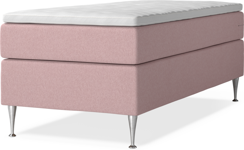 New York - Kontinentalsäng, enkelsäng med bäddmadrass - Rosa