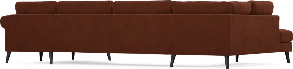Bridge - 3-sits soffa med divan vänster och schäslong höger - Orange
