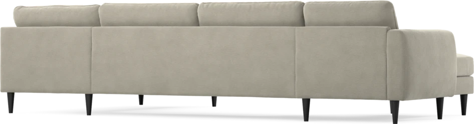 Bridge - 3-sits soffa med schäslong vänster och divan höger - Brun