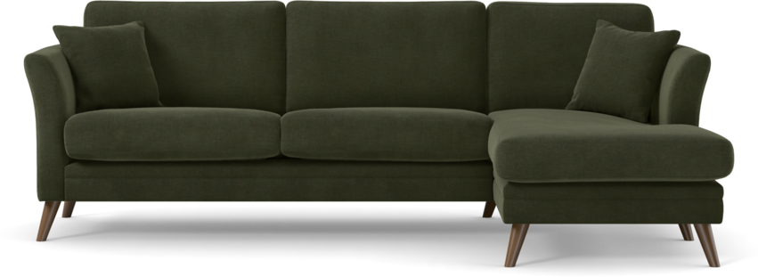 Eden - 2,5-sits soffa med schäslong - Grön
