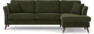 Eden - 2,5-sits soffa med schäslong - Grön