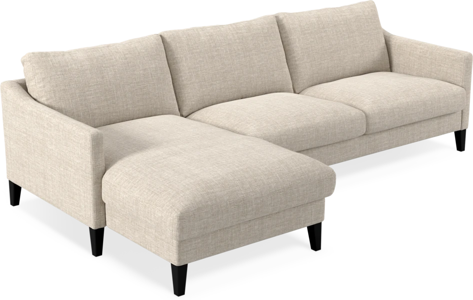 Winston - 3-sits soffa med schäslong, vändbar - Beige