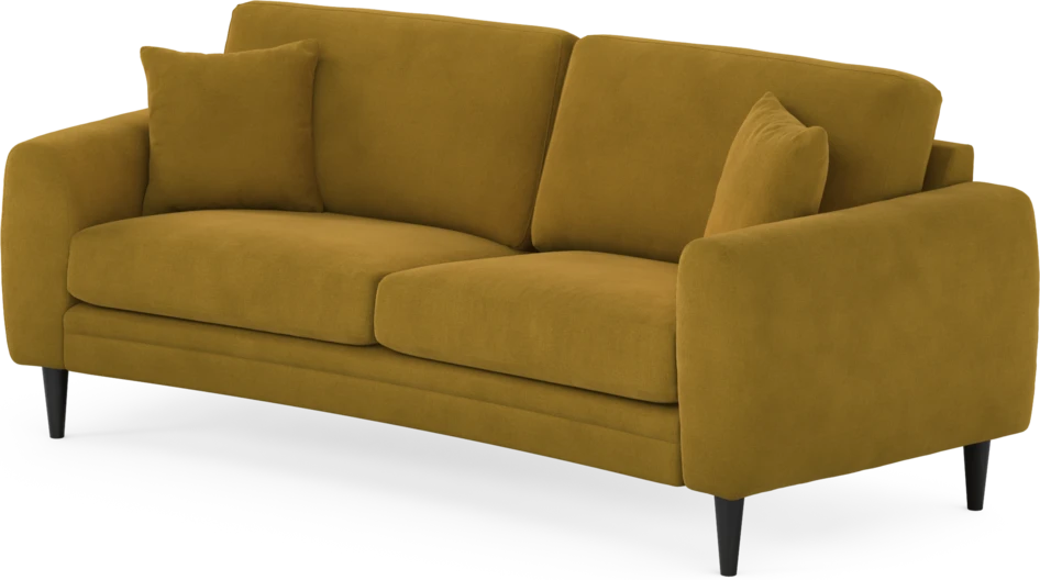 Eden - 2,5-sits soffa svängd - Gul
