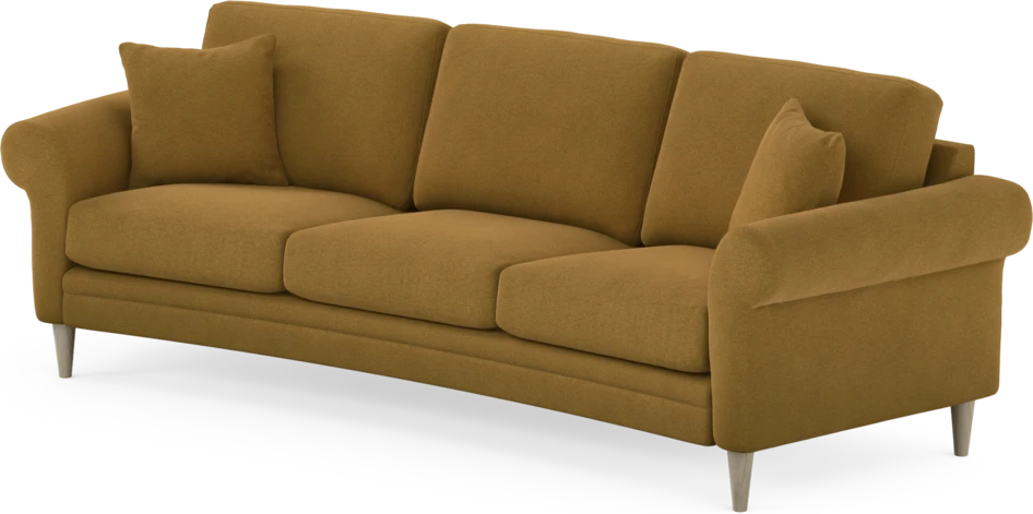 Eden - 3-sits soffa svängd - Gul