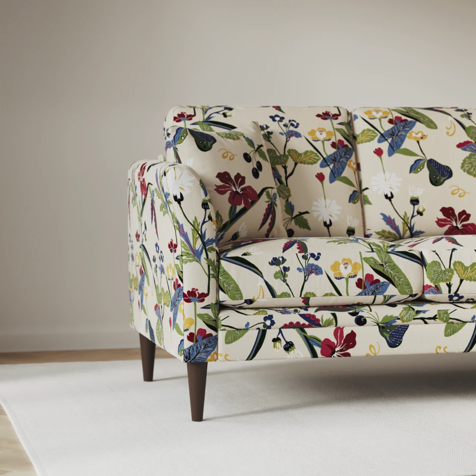 Eden - 3-sits soffa med schäslong vänster och divan höger - Flerfärgad