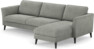 Bridge - 3-sits soffa med schäslong höger - Grå