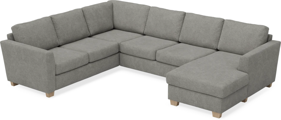 Friday - Hörnsoffa, 2+3-sits med schäslong höger - Grå