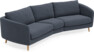 Madison - 3-sits soffa svängd, 90 cm - Blå