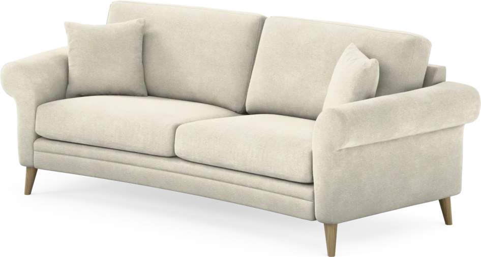 Eden - 2,5-sits soffa svängd - Vit