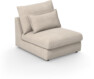 Pieces - 1-sits utan armstöd - Beige