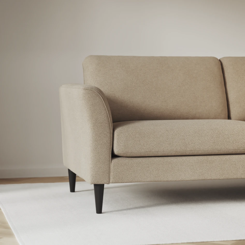 Bridge - Hörnsoffa, 2+3-sits med schäslong höger - Beige