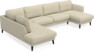 Bridge - 3-sits soffa med divan vänster och schäslong höger - Beige