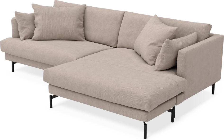 Harper - 4-sits med schäslong XL höger - Beige