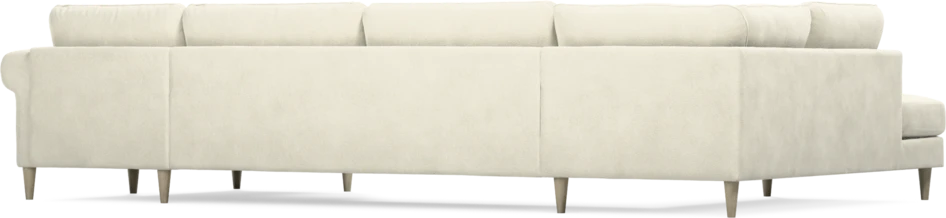 Bridge - 3-sits soffa med divan vänster och schäslong höger - Vit
