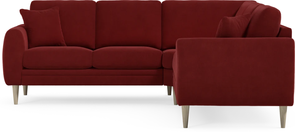 Eden - Hörnsoffa, 2+2-sits - Röd