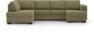 Nevada - 3-sits soffa med divan vänster och schäslong höger - Grön