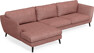 Madison - 3-sits soffa med schäslong vänster - Röd