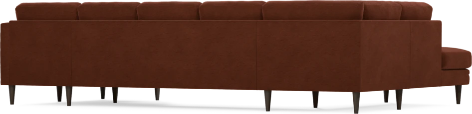 Eden - 3-sits soffa med divan vänster och schäslong höger - Orange