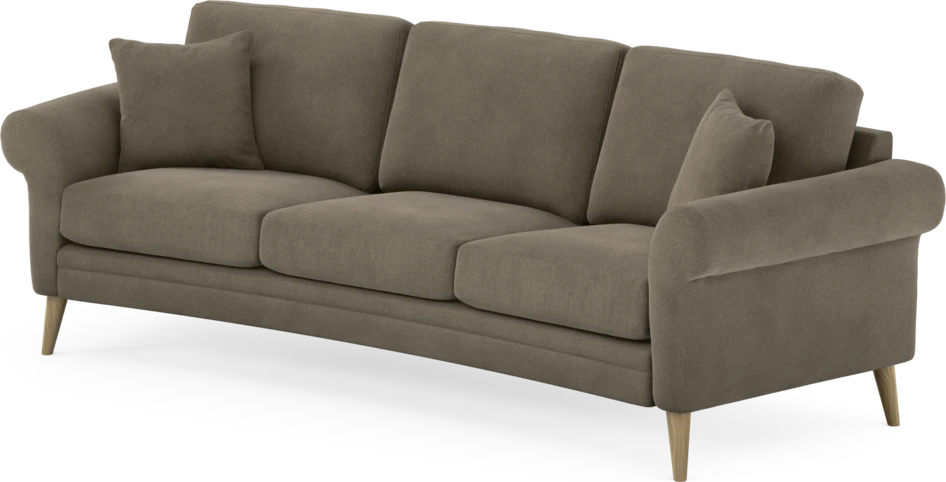 Eden - 3-sits soffa svängd - Beige
