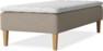 Delux Sense - Ramsäng, enkelsäng med bäddmadrass - Beige