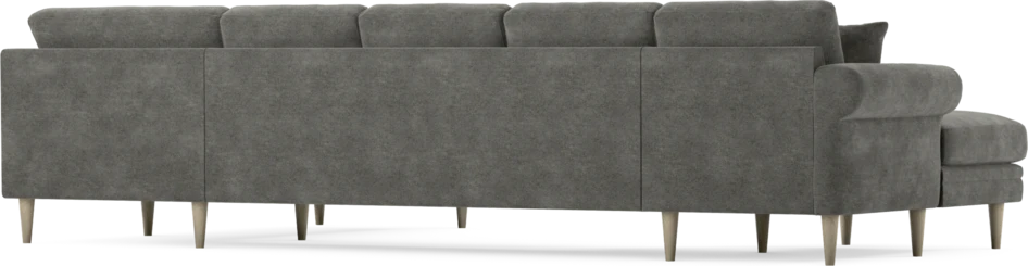Eden - 3-sits soffa med schäslong vänster och divan höger - Grå