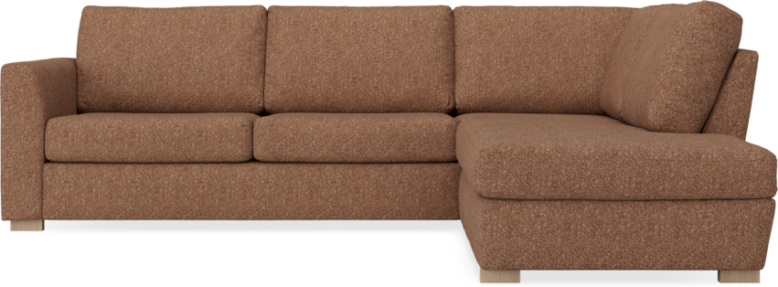 Friday - 2,5-sits soffa med divan höger - Orange