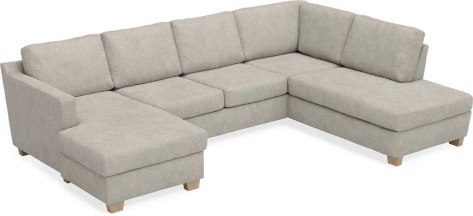 Friday - 3-sits soffa med schäslong vänster och divan höger - Beige
