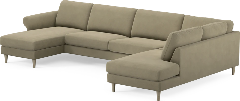Bridge - 3-sits soffa med schäslong vänster och divan höger - Beige