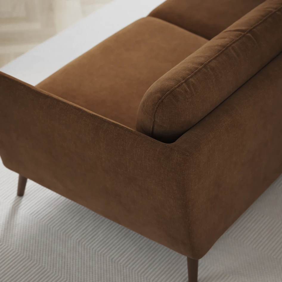 Madison - 2-sits soffa med divan vänster och schäslong höger - Brun